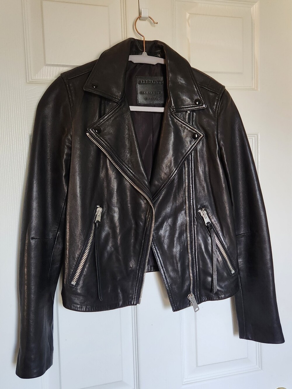 All Saints Dalby Leather Jacket
